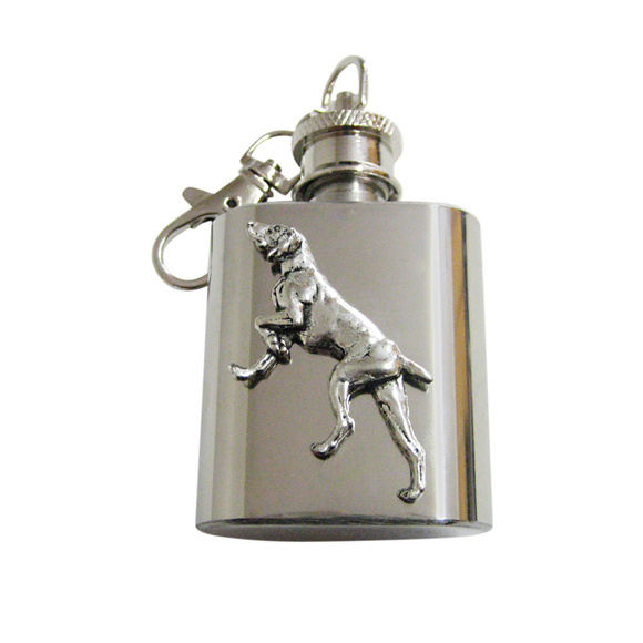 Pointer Dog Keychain Flask - Picture 1 of 1